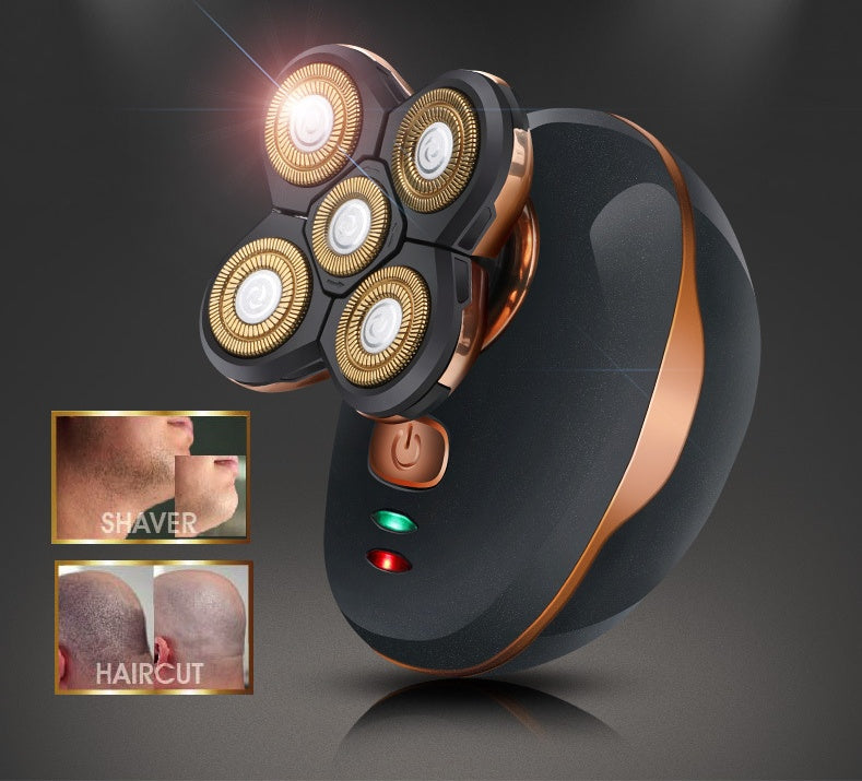 5 Head Flex Electric Shaver – All-in-One Beard, Head & Body Trimmer