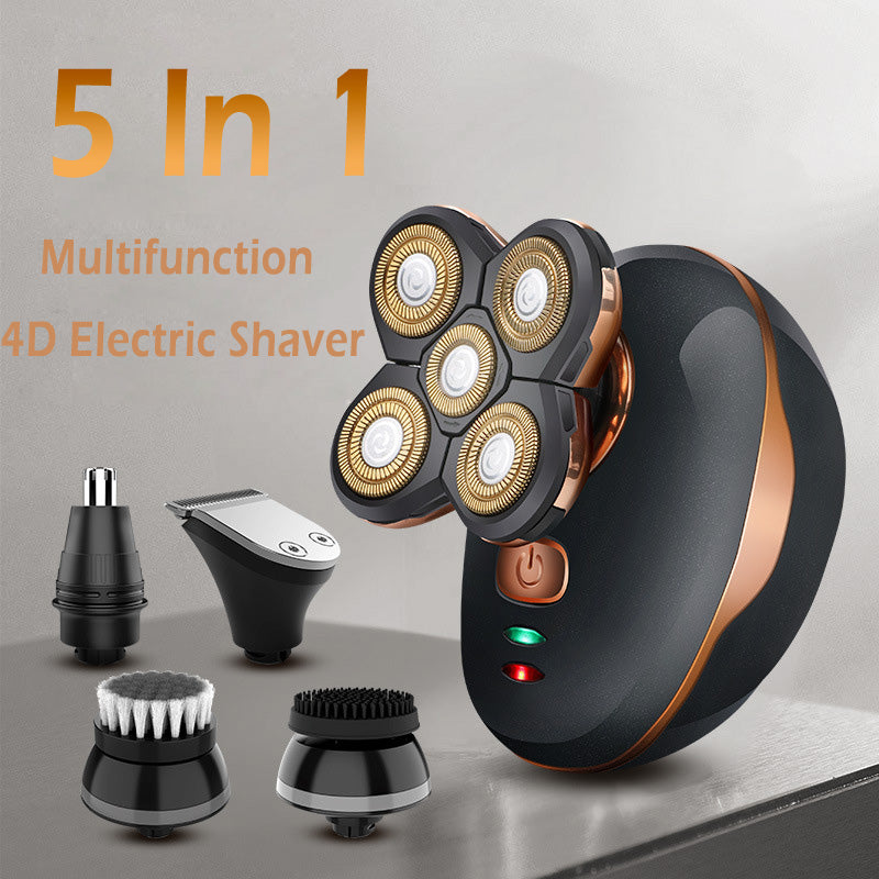 5 Head Flex Electric Shaver – All-in-One Beard, Head & Body Trimmer